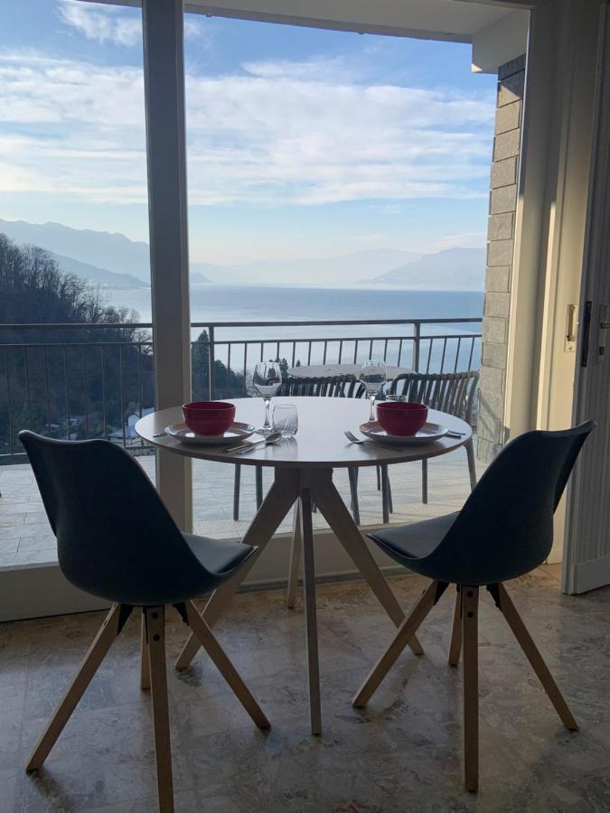 Casa Colmegna Mit Traumhaften See- Und Bergblick Луино Екстериор снимка