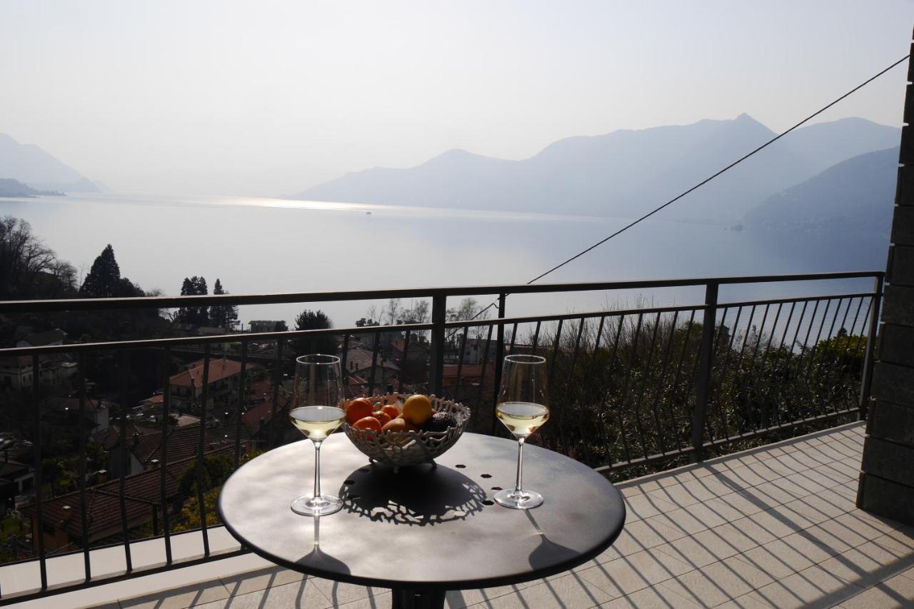 Casa Colmegna Mit Traumhaften See- Und Bergblick Луино Екстериор снимка