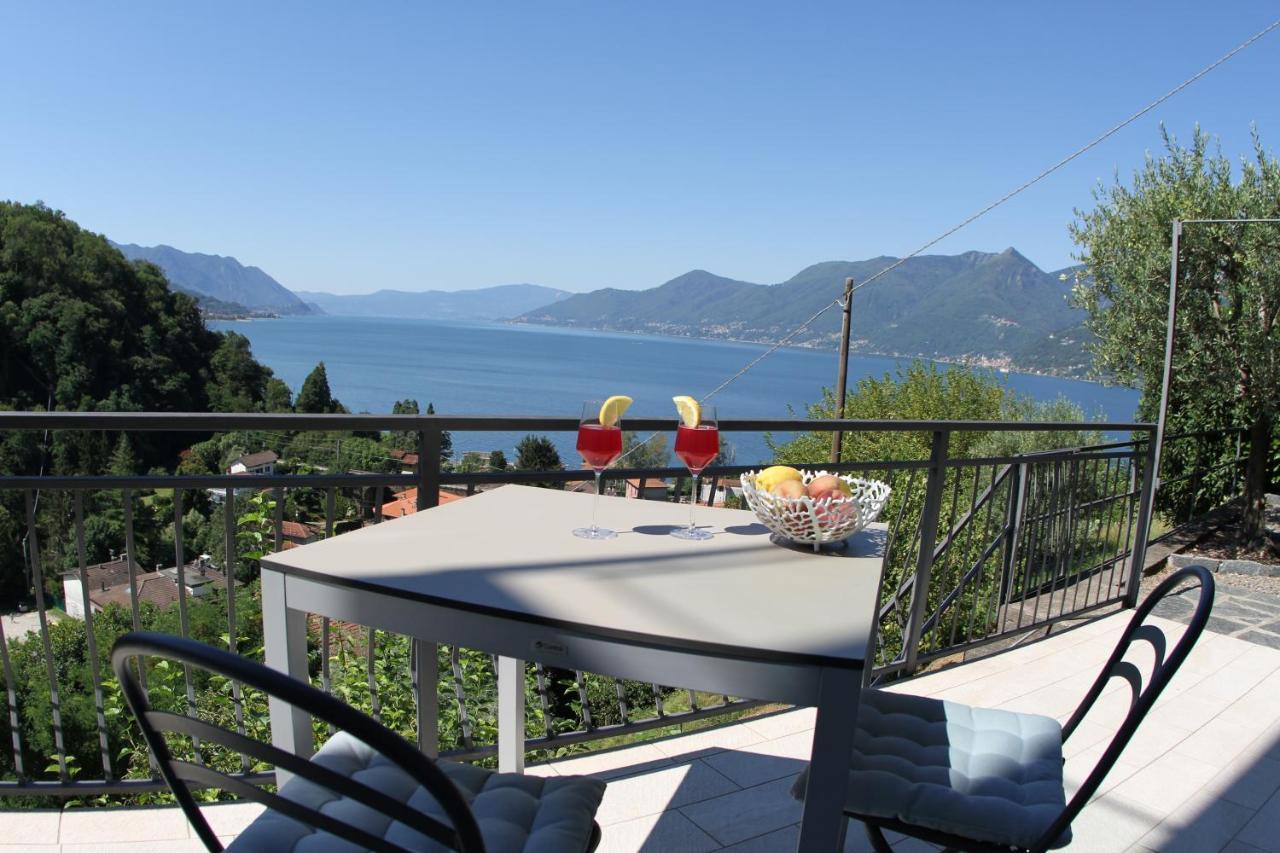 Casa Colmegna Mit Traumhaften See- Und Bergblick Луино Екстериор снимка
